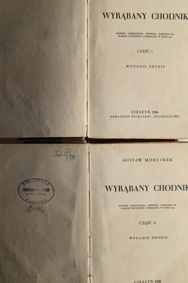 WYBRANY CHODNIK TOM 1 I 2 1939 - Gustaw Morcinek