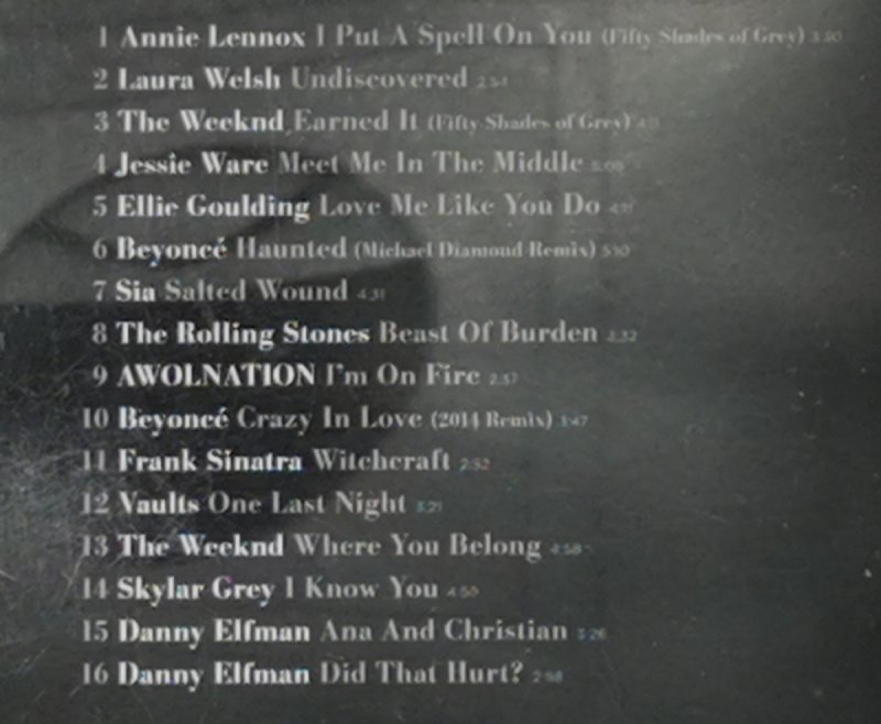 CD. FIFTY SHADES OG GREY SOUNDTRACK