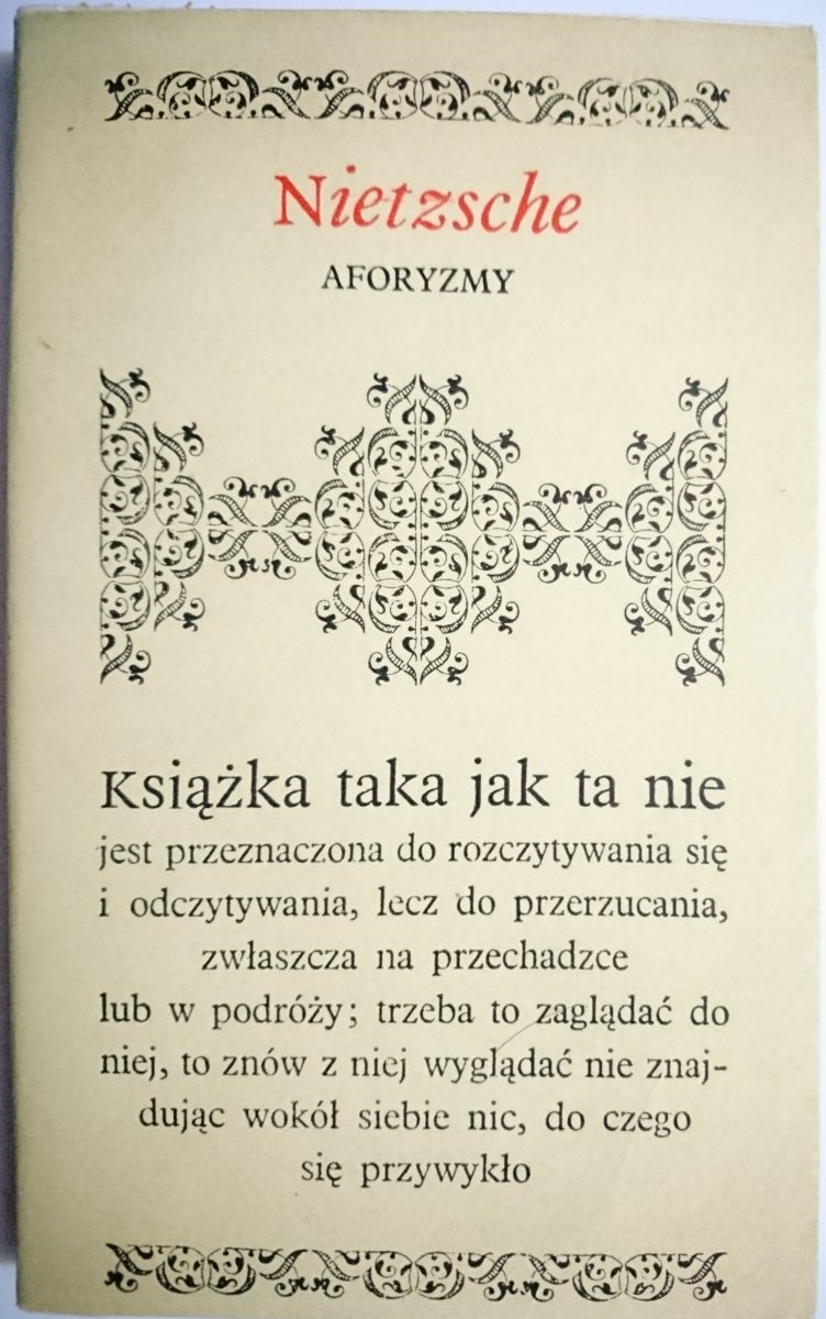 AFORYZMY - Nietzsche 1978