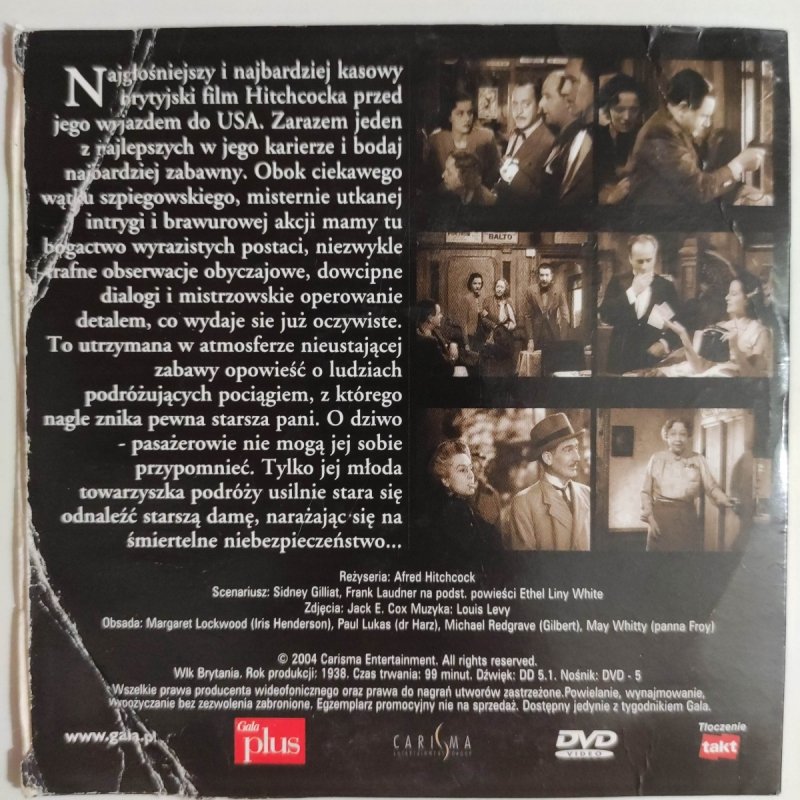 DVD. STARSZA PANI ZNIKA