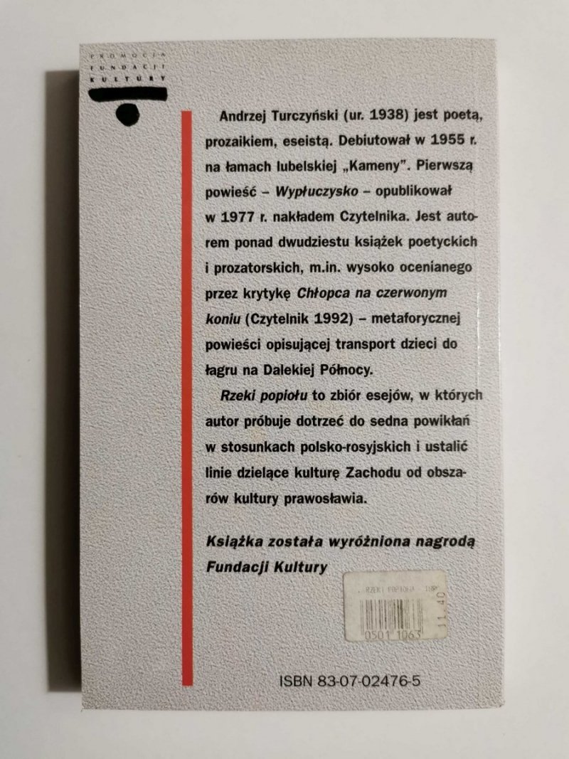 RZEKI POPIOŁU - Andrzej Turczyński 