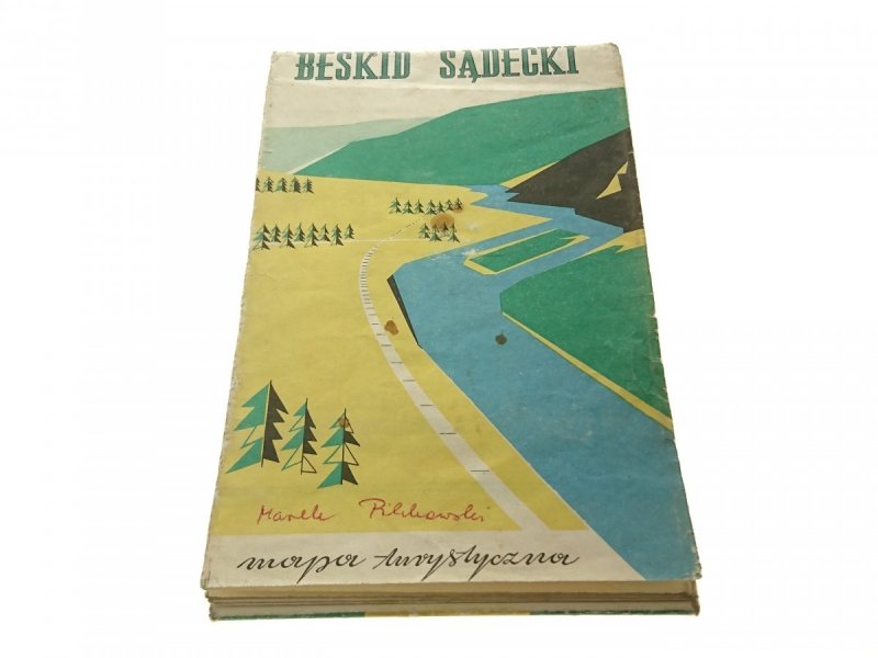 BESKID SĄDECKI. MAPA TURYSTYCZNA 1965