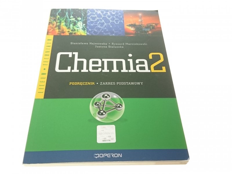 CHEMIA 2 PODRĘCZNIK ZAKRES PODSTAWOWY - Hejwowska