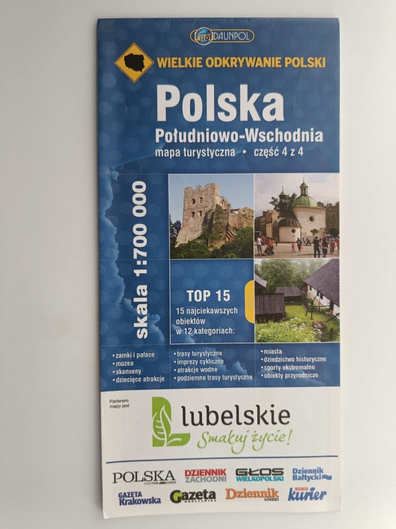 POLSKA POŁUDNIOWO-WSCHODNIA 1:700 000