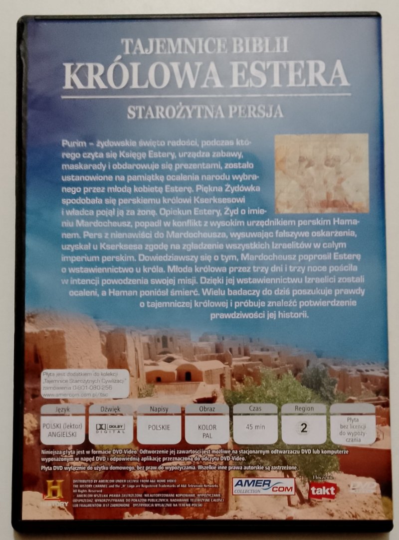 DVD. TAJEMNICE BIBLII KRÓLOWA ESTERA