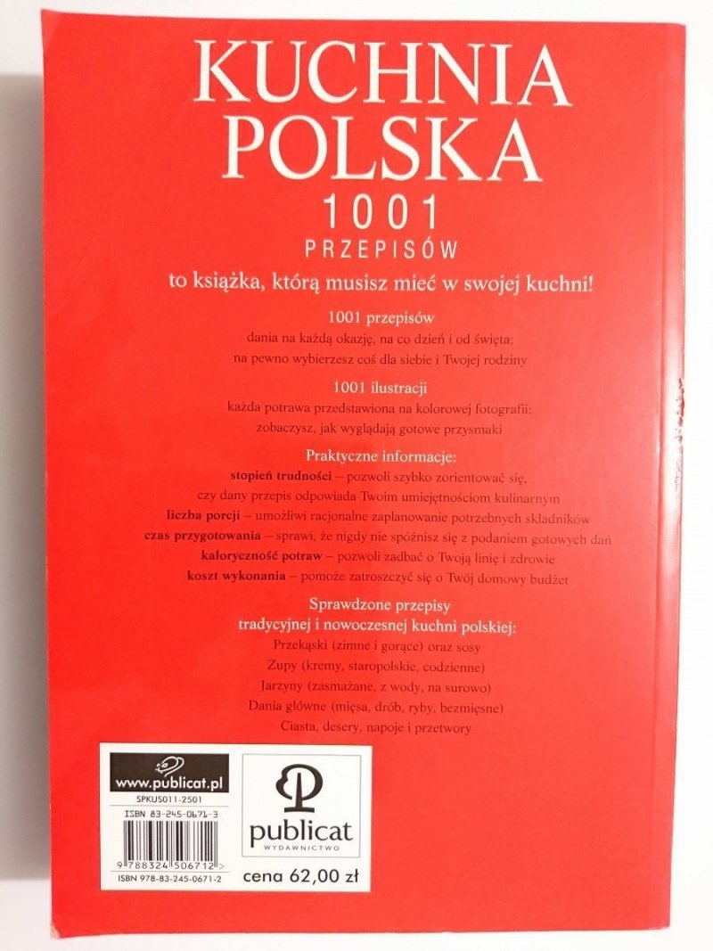 KUCHNIA POLSKA. 1001 PRZEPISÓW - Ewa Aszkiewicz 2005