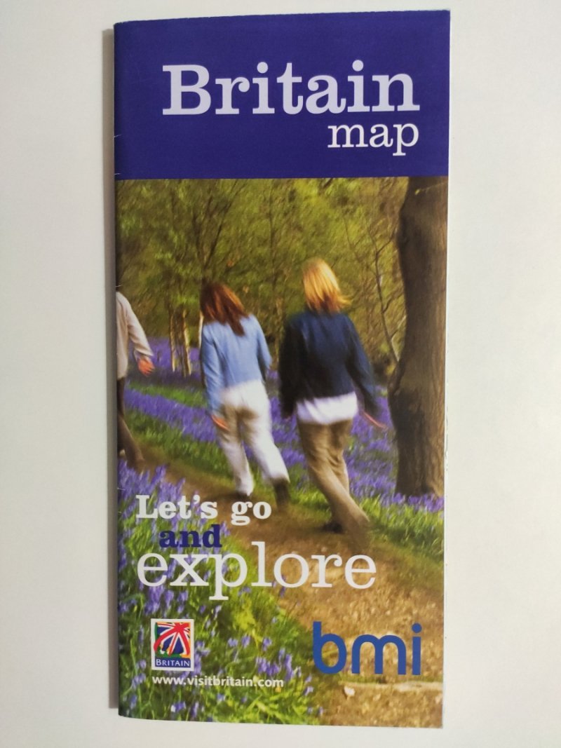 BRITAIN MAP LET’S GO AND EXPLORE 2003