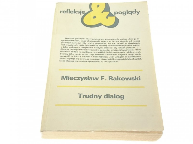 TRUDNY DIALOG - Mieczysław F. Rakowski (1983)