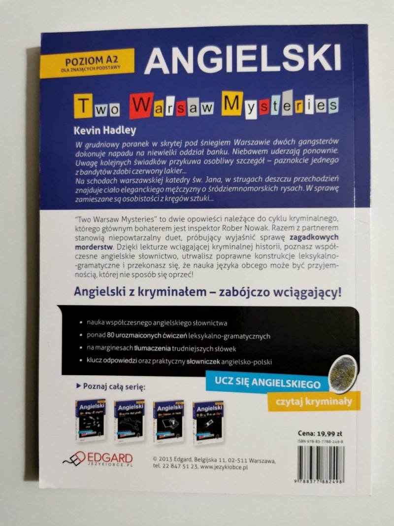 ANGIELSKI POZIOM A2 TWO WARSAW MYSTERIES - Kevin Hadley 