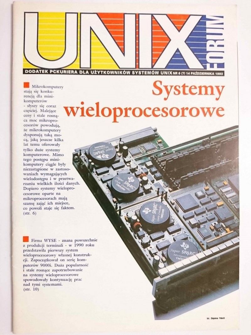 UNIX FORUM NR 6 (7) 14 PAŹDZIERNIKA 1993