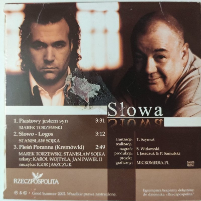 CD. SŁOWA KAROL WOJTYŁA