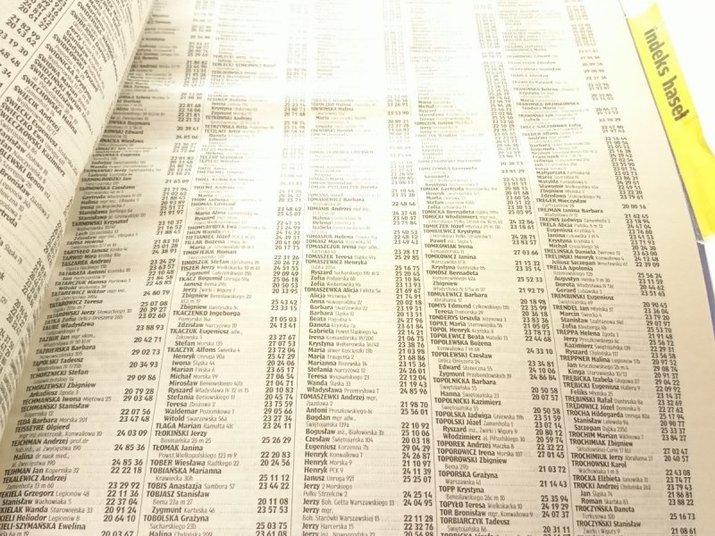 POLSKIE KSIĄŻKI TELEFONICZNE 94/95 GDAŃSK