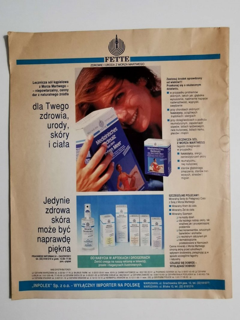 RZECZPOSPOLITA MAGAZYN NR 11/93 PAŹDZIERNIK DODATEK 