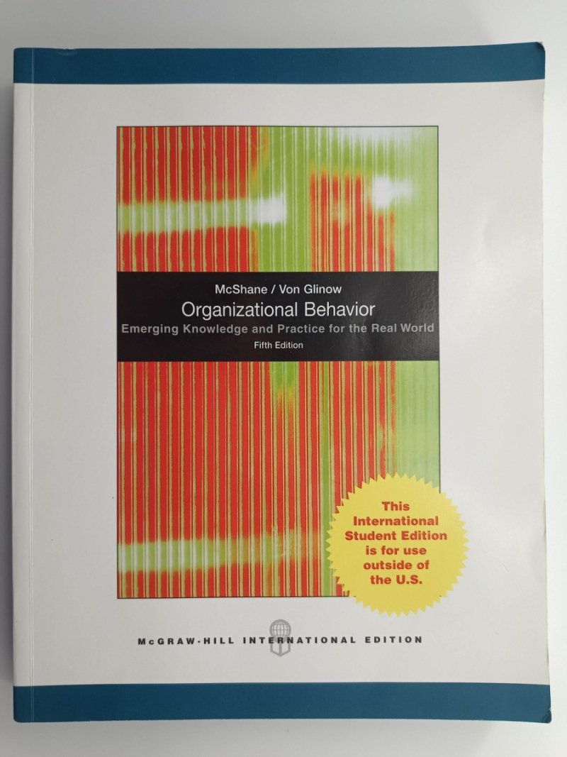 ORGANIZATIONAL BEHAVIOR - McShane