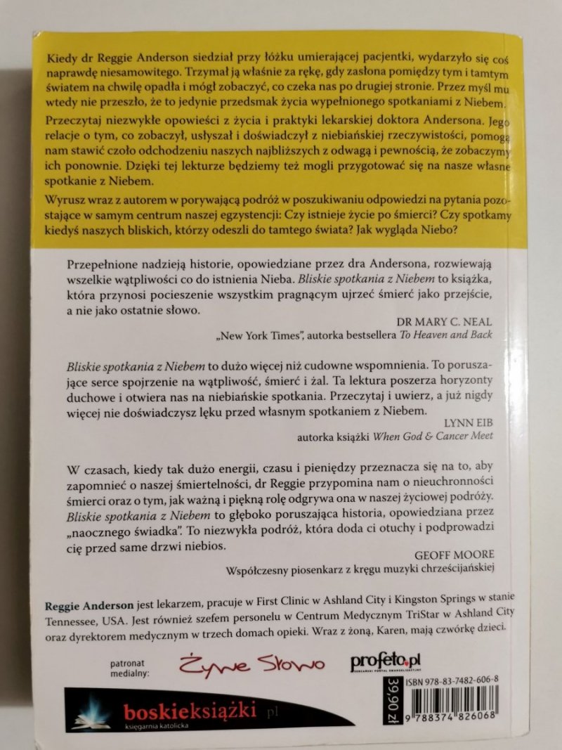 BLISKIE SPOTKANIA Z NIEBEM - Dr Reggie Anderson 2014
