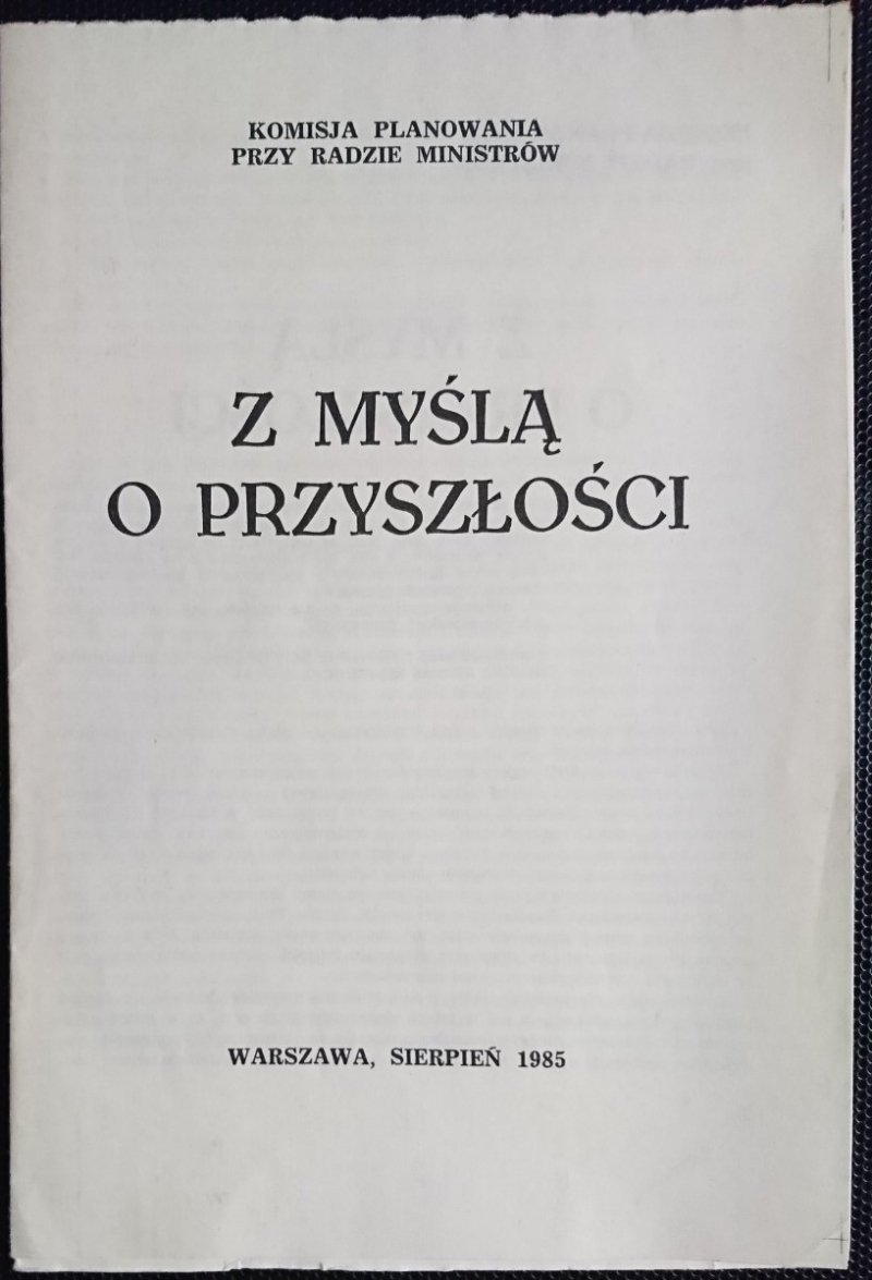 Z MYŚLĄ O PRZYSZŁOŚCI. KOMISJA PLANOWANIA PRZY RADZIE