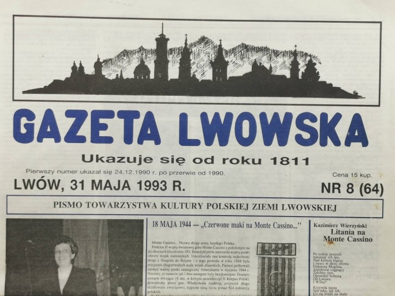 GAZETA LWOWSKA NR 8 (64) 1993