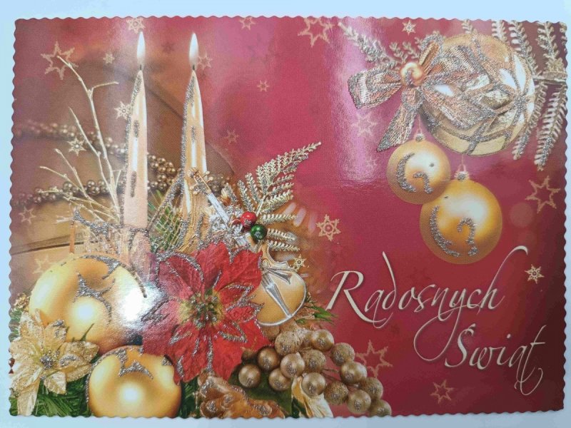 RADOSNYCH ŚWIĄT ŚWIECE CZERWONE TŁO