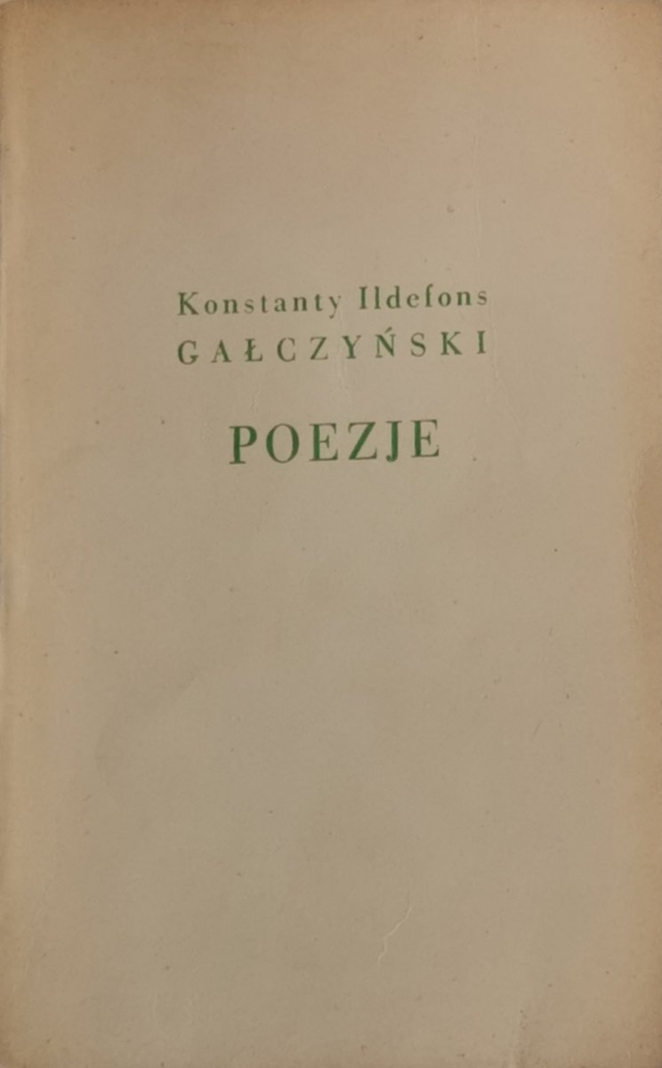 POEZJE - Konstanty Gałczyński