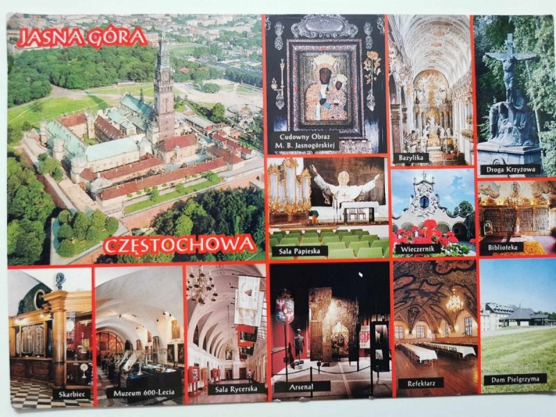 JASNA GÓRA, CZĘSTOCHOWA, KOLAŻ ZDJĘĆ