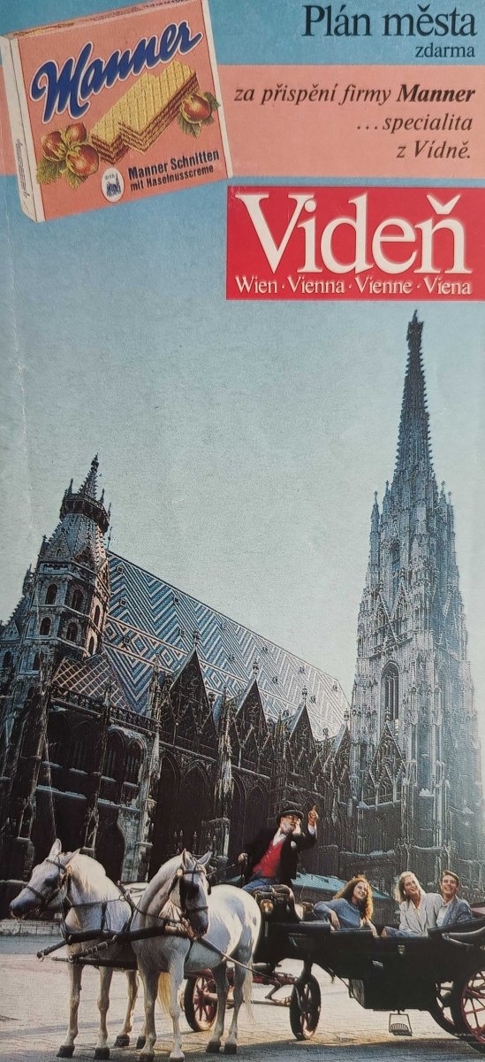PLAN MESTA VIDEN WIEN 1:10 000
