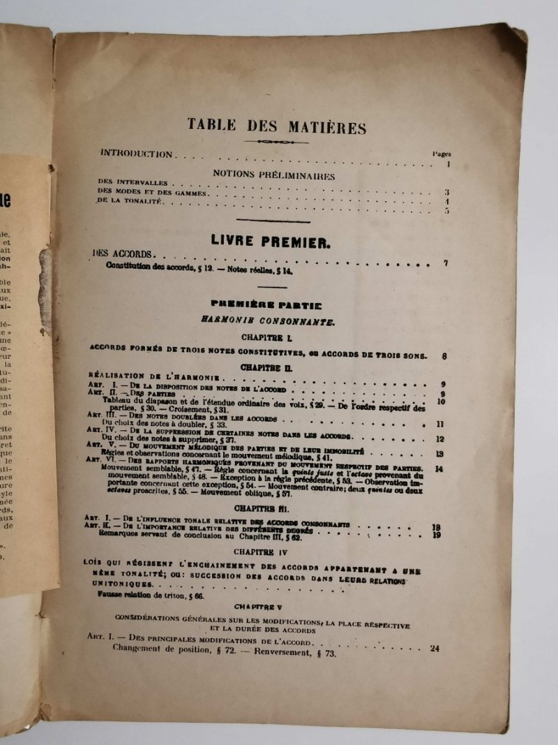 TRAITE D'HARMONE PAR HENRI REBER 