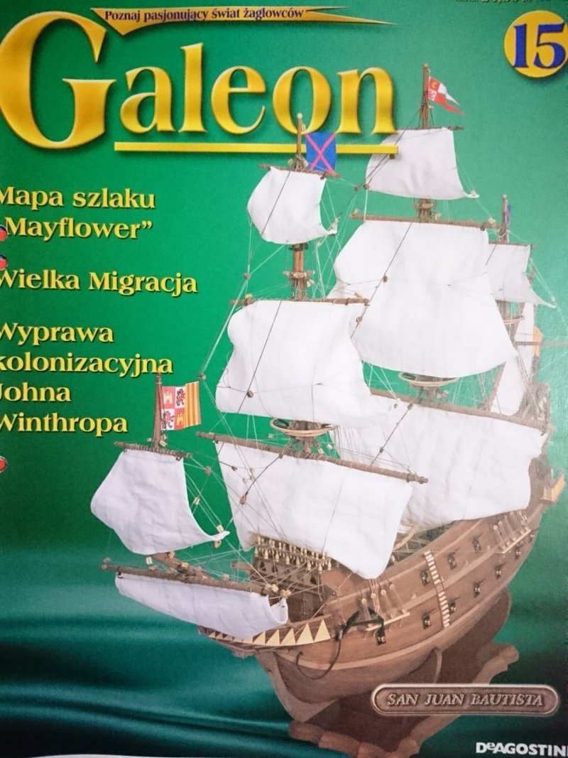 GALEON 15 MAPA SZLAKU 'MAYFLOWER' (2003)