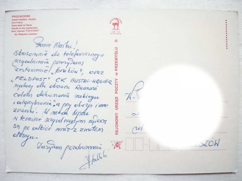 PRZEWORSK. KOŚCIÓŁ PARAFIALNY - BAZYLIKA, DOM KULTURY I INNE FOT. LEMIECH
