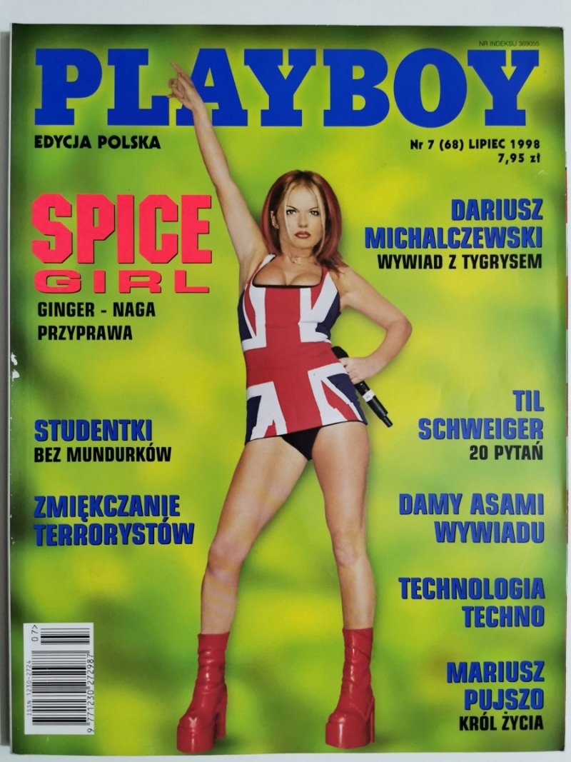 PLAYBOY NR 7 (68) LIPIEC 1998 SPICE GIRL GINGER 