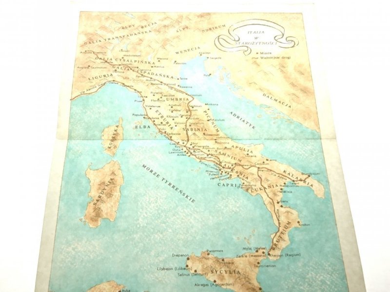 ITALIA W STAROŻYTNOŚCI MAPA