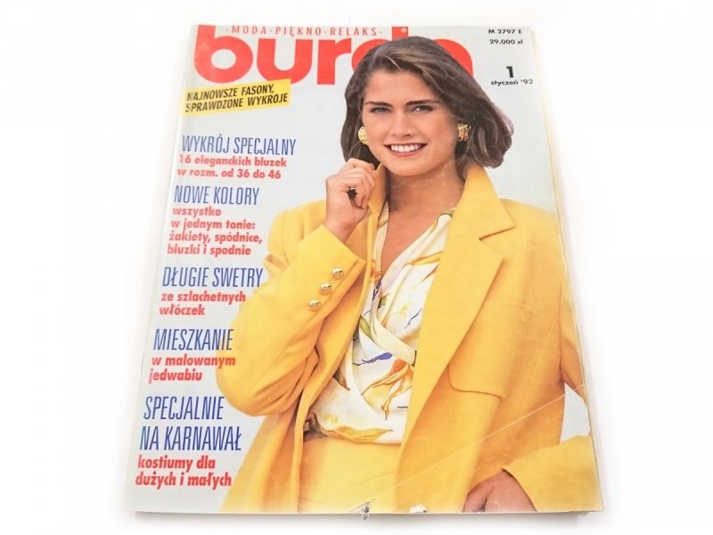 BURDA NR 1 STYCZEŃ '92