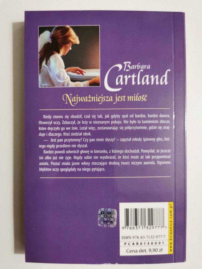 NAJWAŻNIEJSZA JEST MIŁOŚĆ - Barbara Cartland 2006