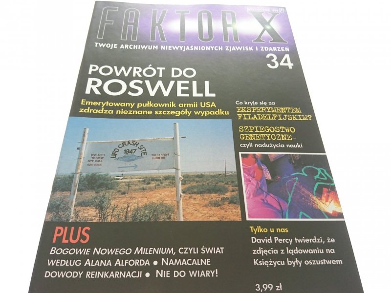 FAKTOR X 34 POWRÓT DO ROSWELL (1999)