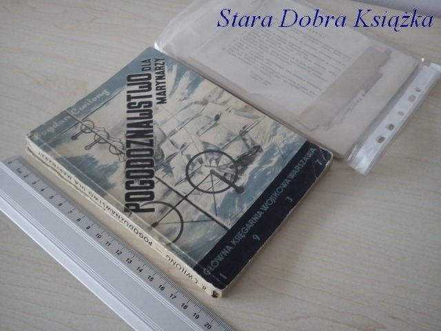 POGODOZNAWSTWO DLA MARYNARZY 1937 r._UNIKAT !!!