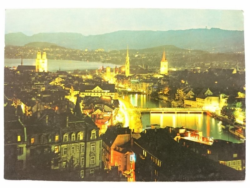 ZURICH BY NIGHT. SCHWEIZ – SUISSE – SWITZERLAND