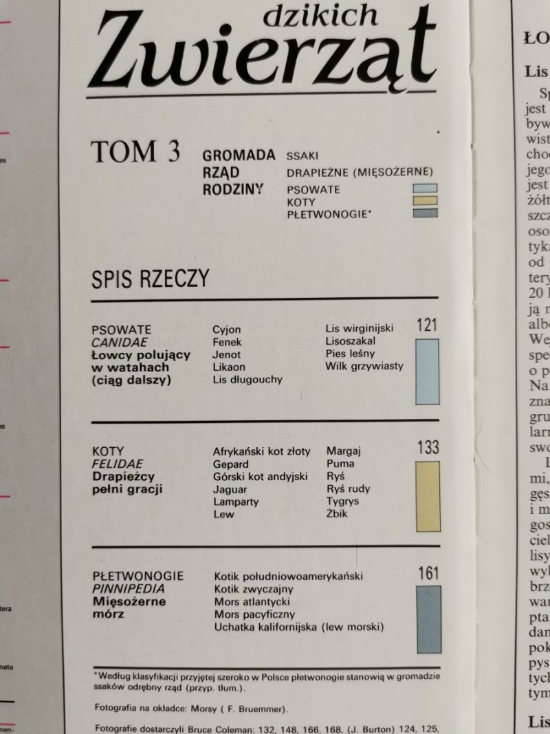 ILUSTROWANA ENCYKLOPEDIA DZIKICH ZWIERZĄT TOM 3 