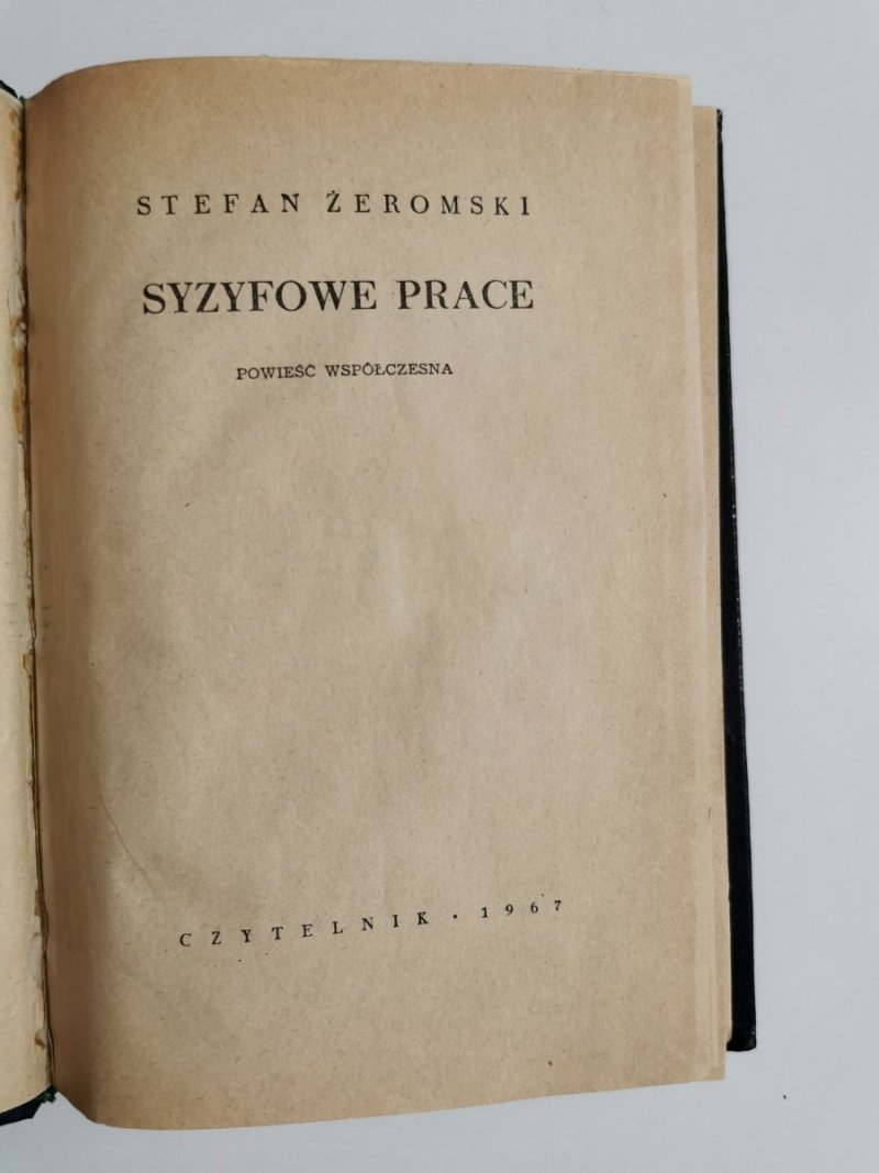 SYZYFOWE PRACE - Stefan Żeromski 1967