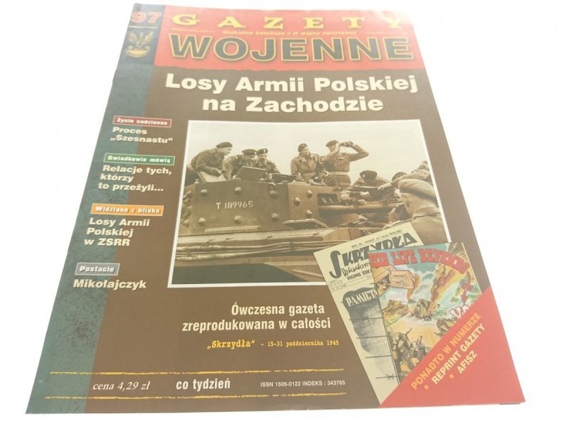 GAZETY WOJENNE NUMER 97 LOSY ARMII POLSKIEJ...1998