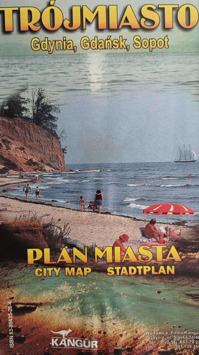 TRÓJMIASTO GDYNIA, GDAŃSK, SOPOT PLAN MIASTA