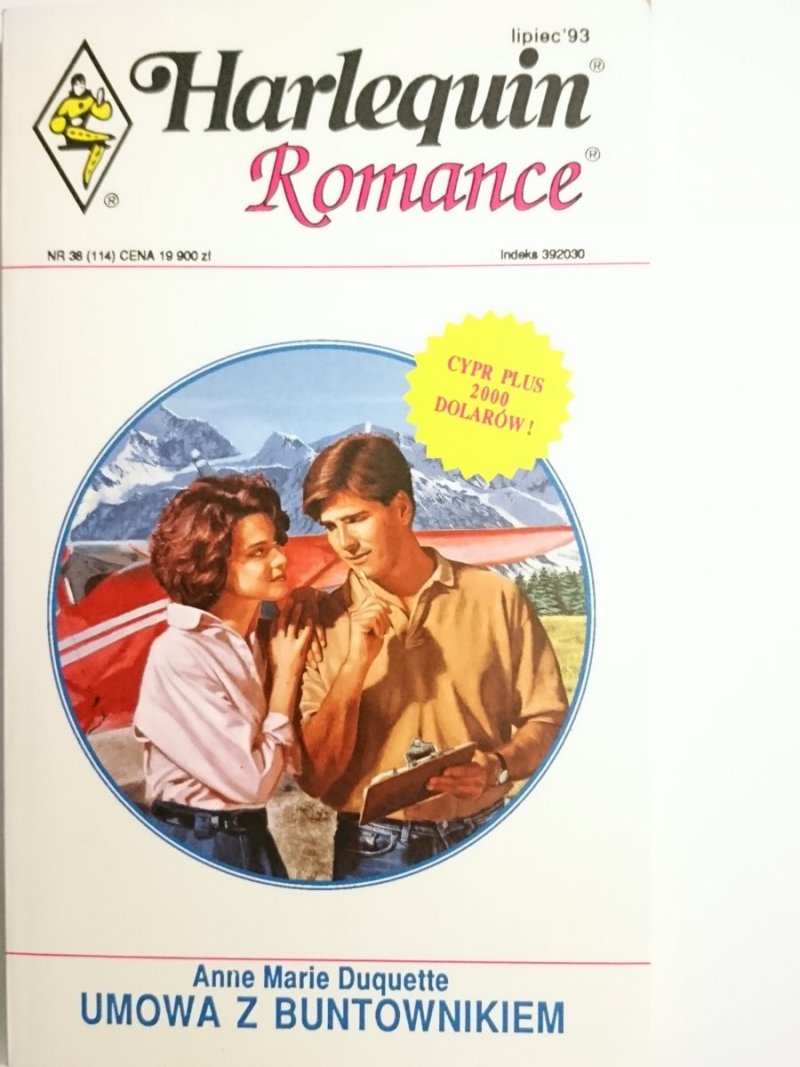 UMOWA Z BUNTOWNIKIEM – Anne Marie Duquette 1993