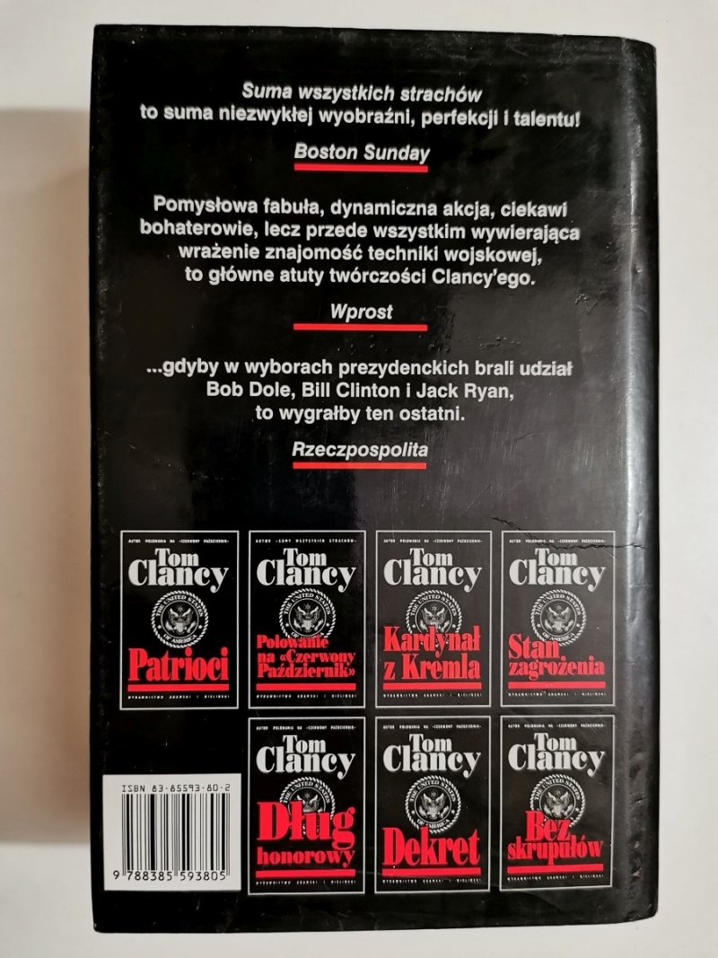 SUMA WSZYSTKICH STRACHÓW - Tom Clancy 1996