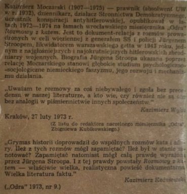 ROZMOWY Z KATEM - Kazimierz Moczarski 
