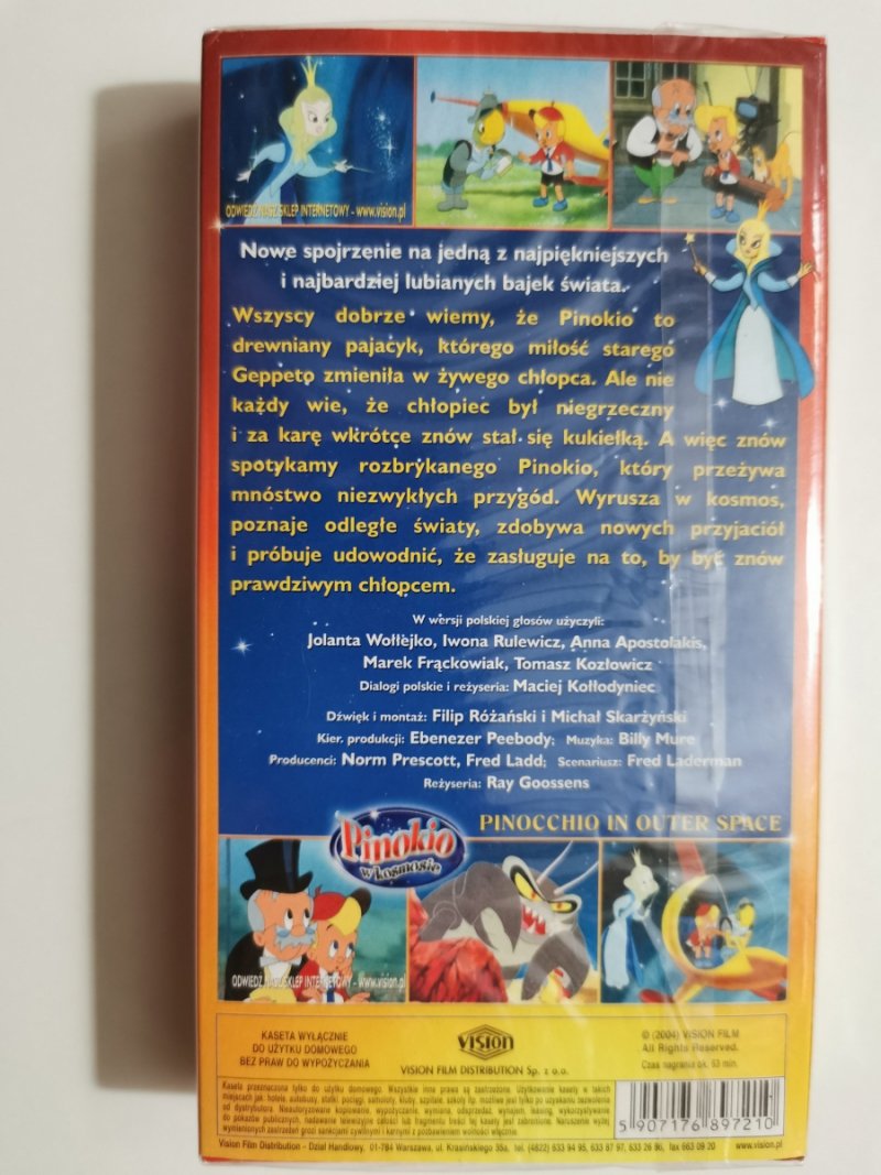 VHS. PINOKIO W KOSMOSIE
