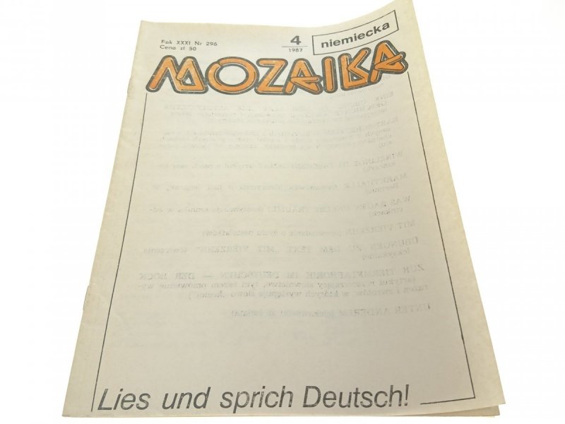 MOZAIKA NIEMIECKA NR 4-1987