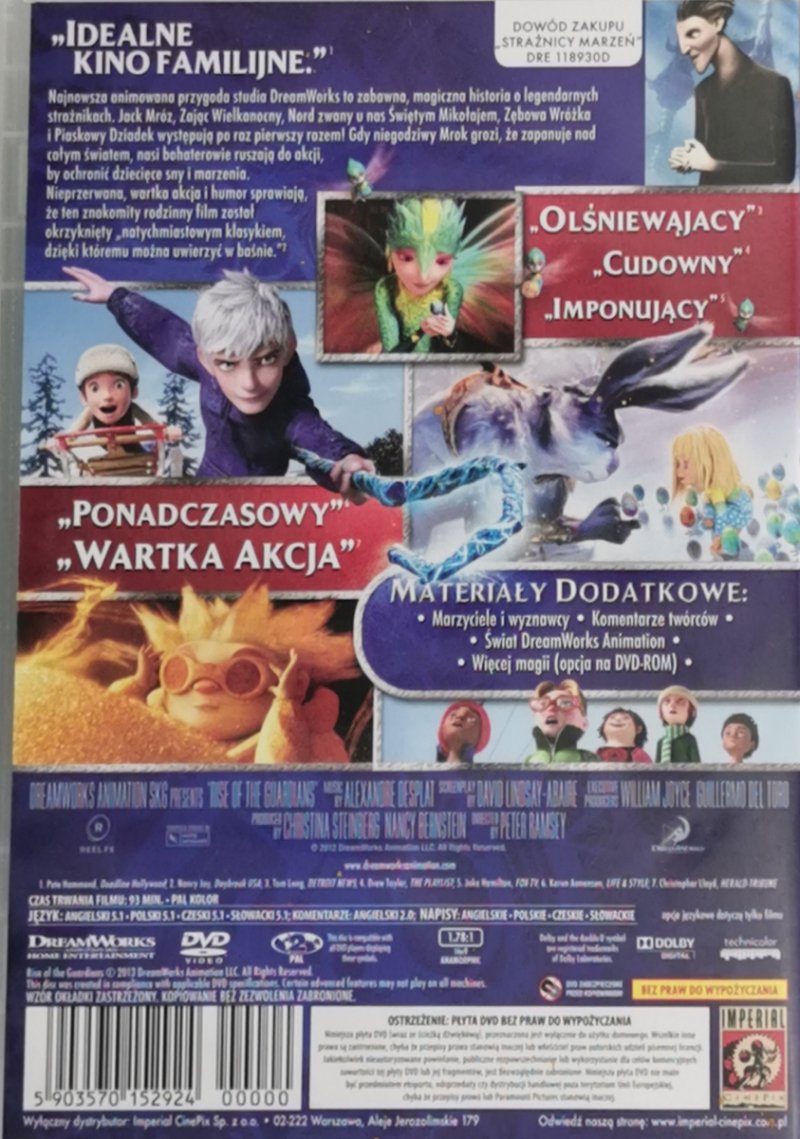 DVD. STRAŻNICY MARZEŃ