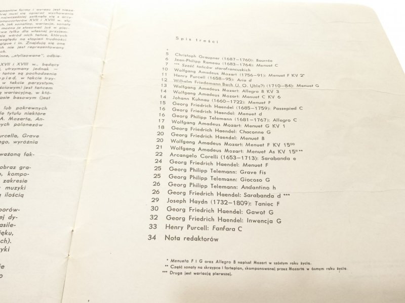 DAWNE TAŃCE I MELODIE NA FORTEPIAN CZĘŚĆ I 1990