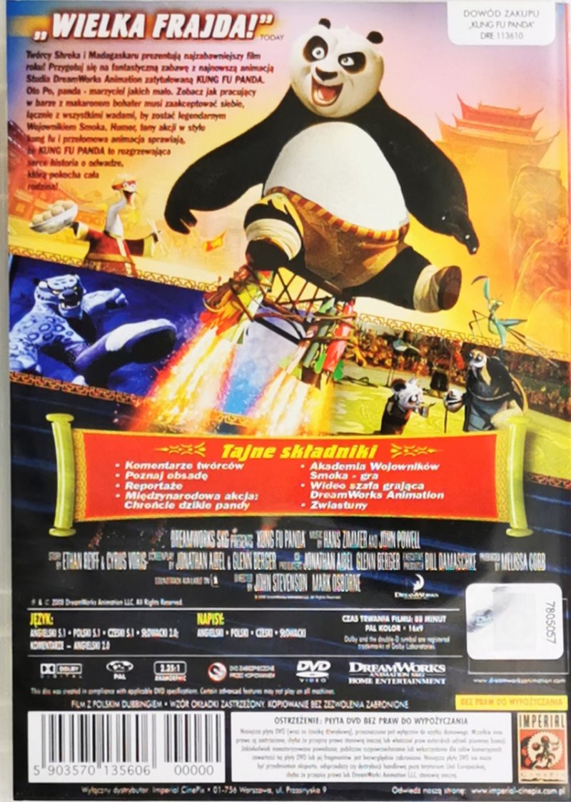 DVD. KUNG FU PANDA