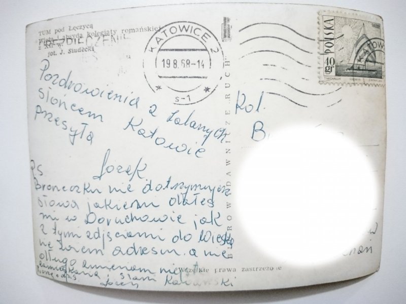 TUM POD ŁĘCZYCĄ. WIEŻA I ABSYDA KOLEGIATY ROMAŃSKIEJ FOT. SIUDECKI