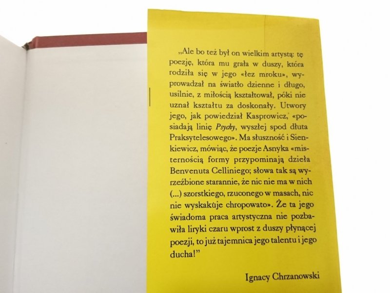 POEZJE ZEBRANE - Adam Asnyk 1995