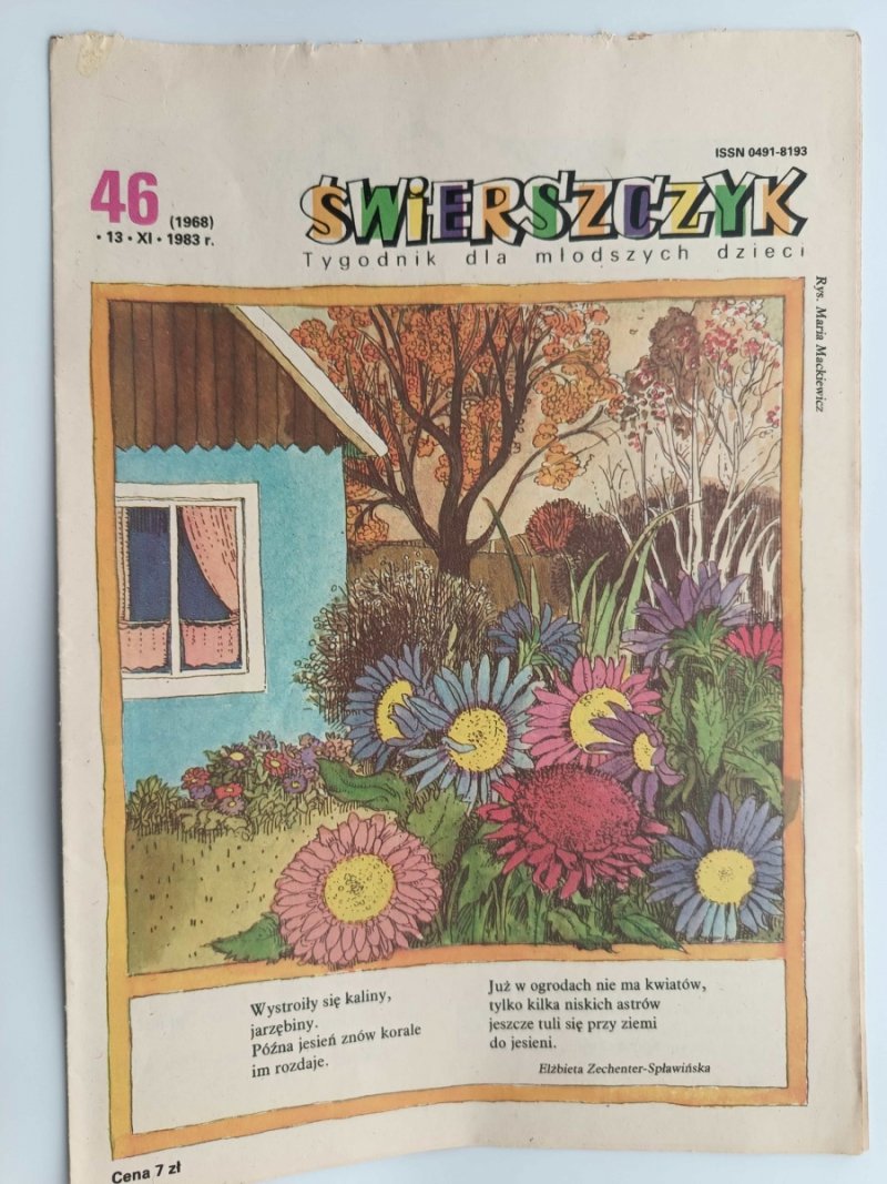 ŚWIERSZCZYK. TYGODNIK DLA MŁODSZYCH DZIECI. 46.13.XI.1983